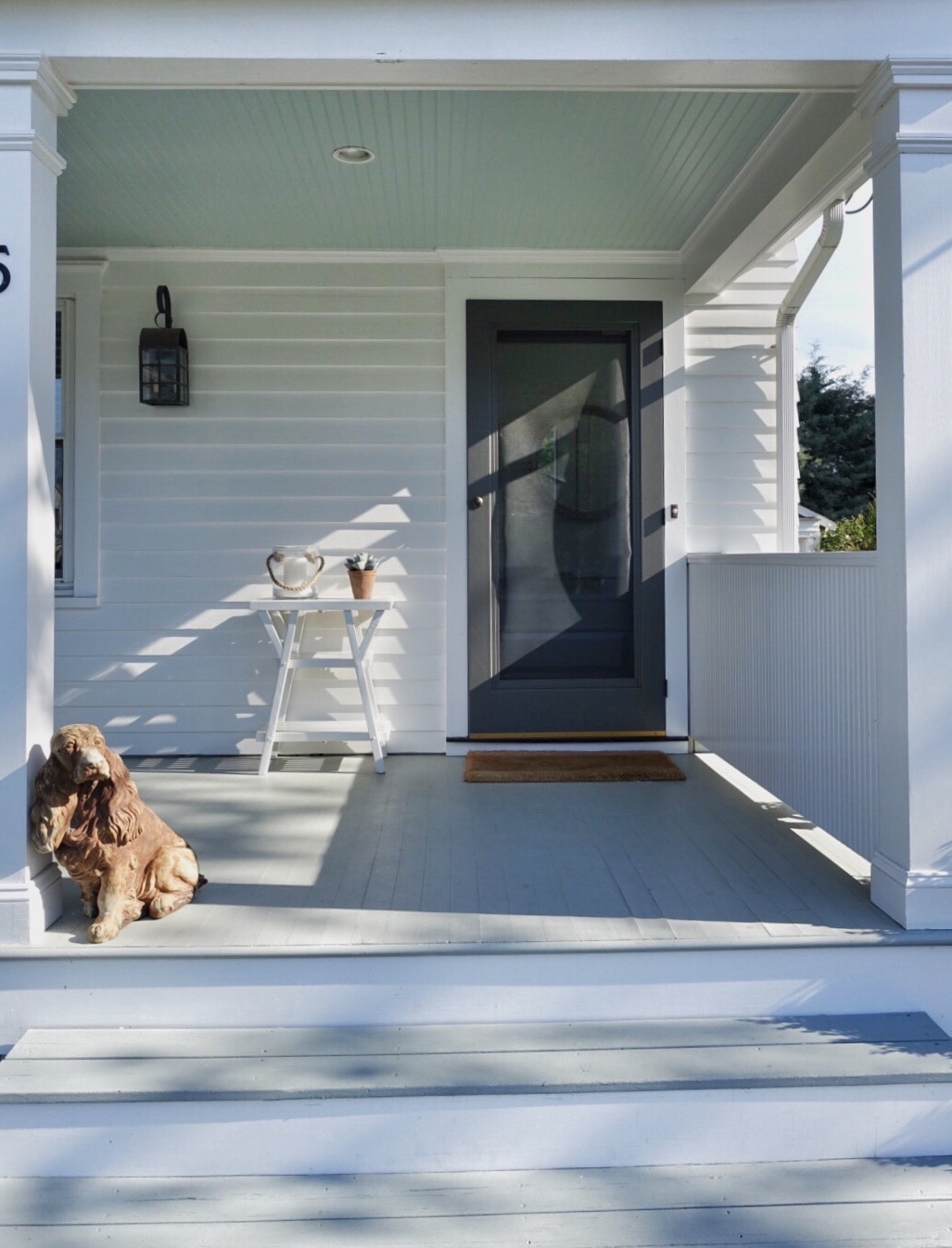 Beach house front porch