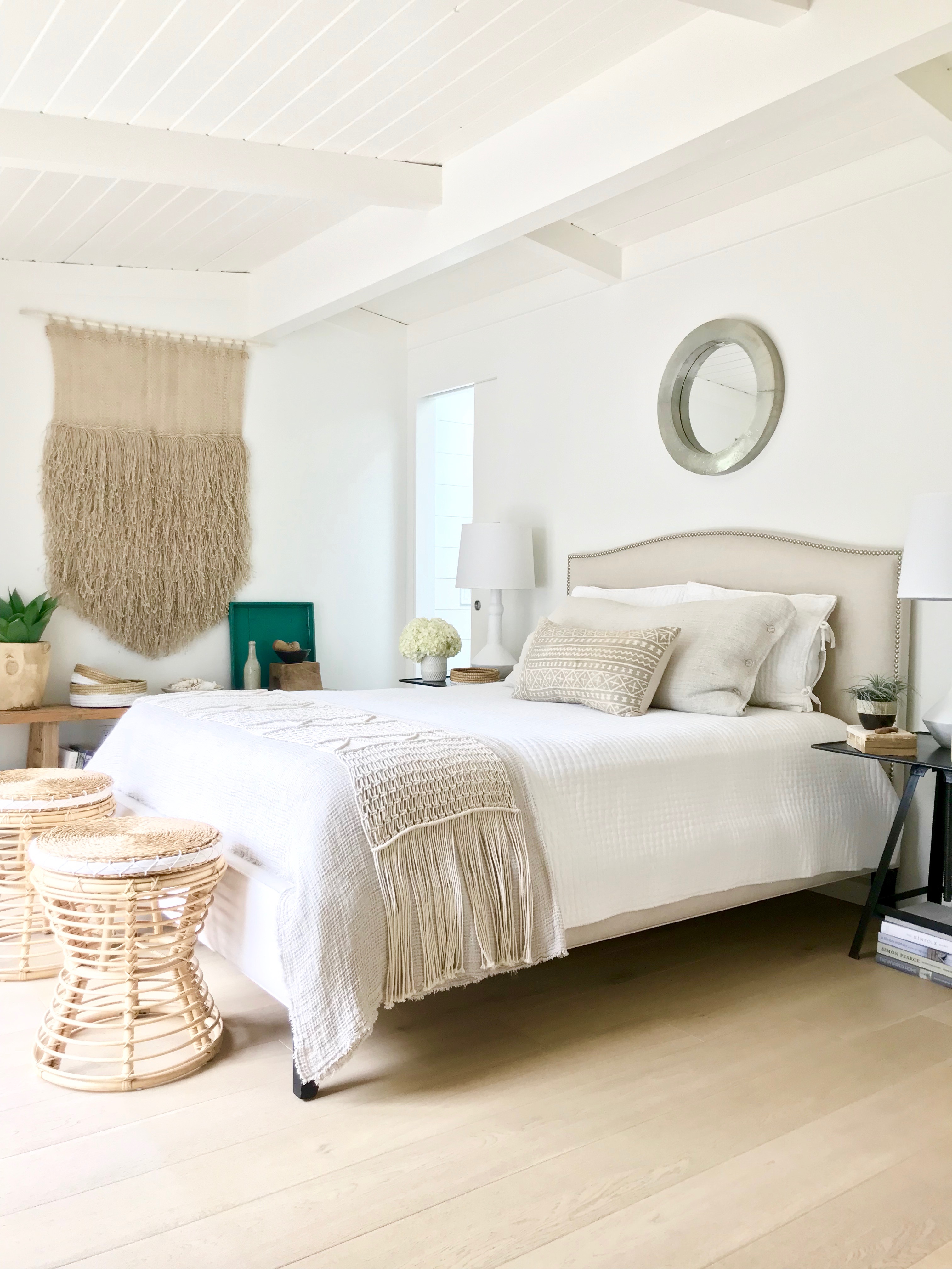 Little Glass House Neutral Color Tones Bedroom