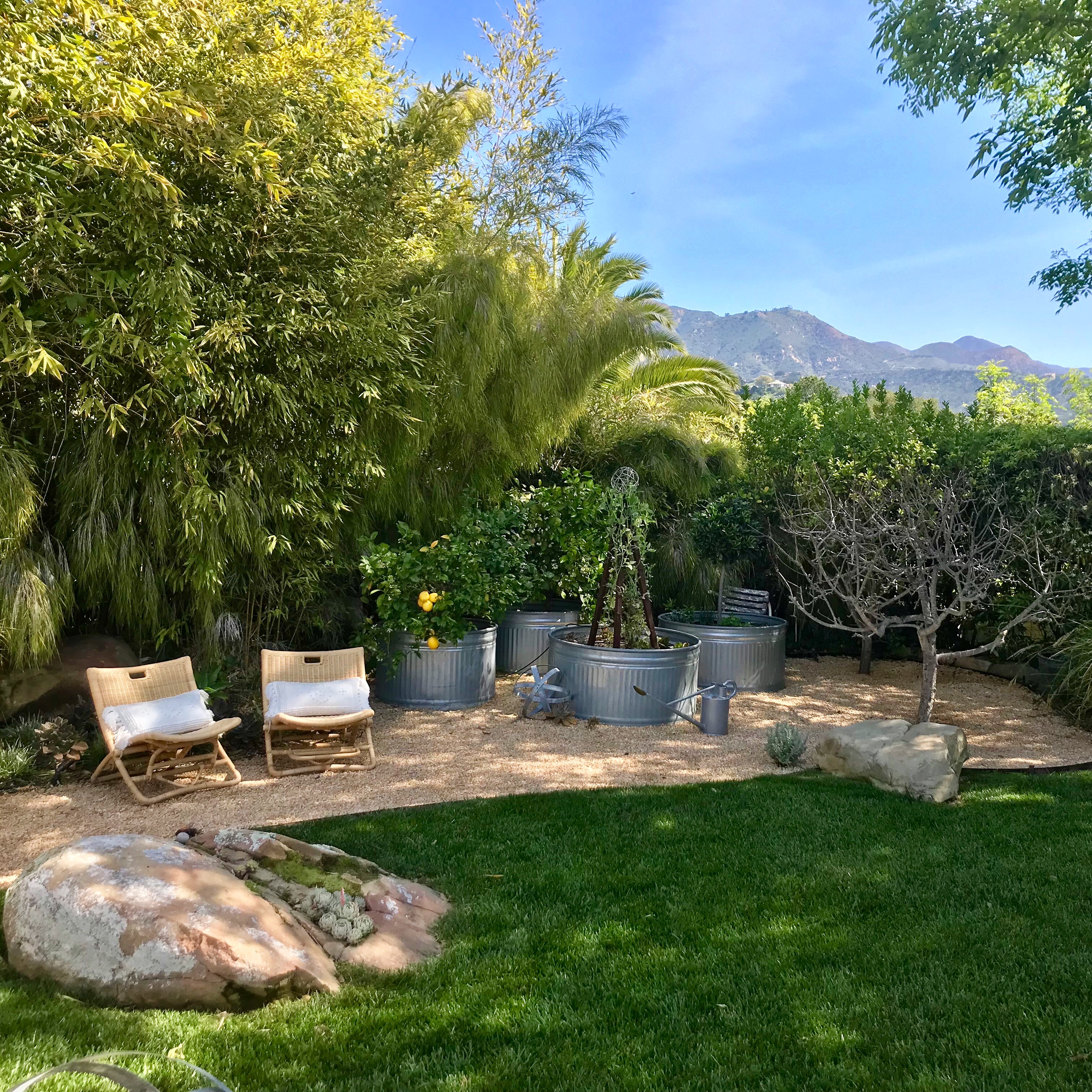 Little Glass House Outdoor seating area