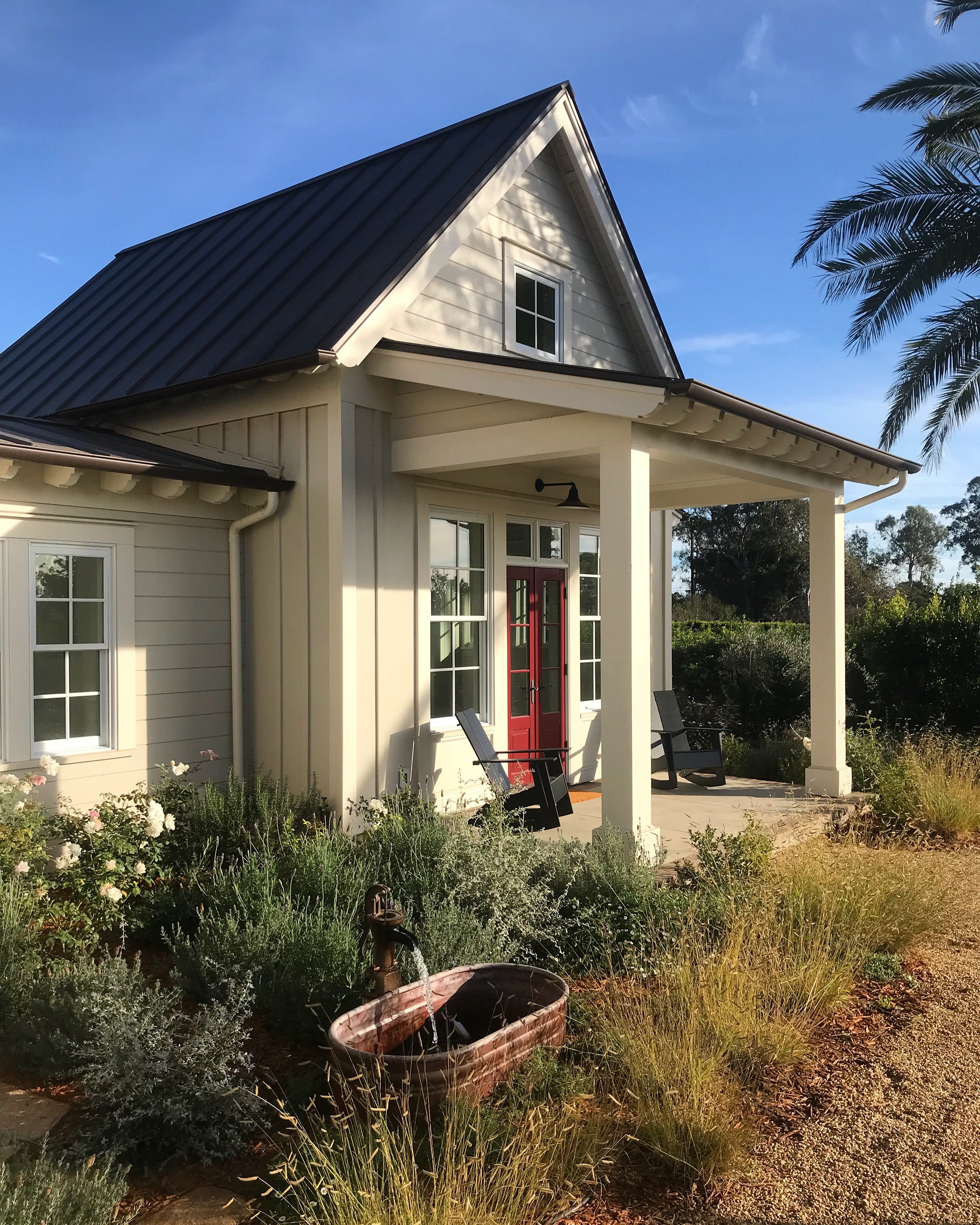 Exterior and yard of Santa Barbara Farmhouse