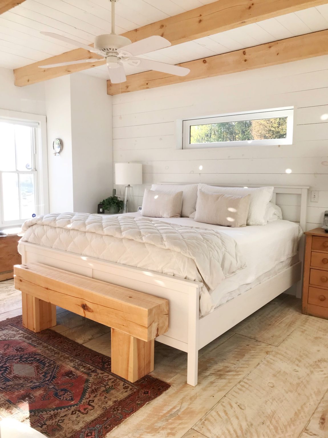 Vermont Farmhouse Master bedroom