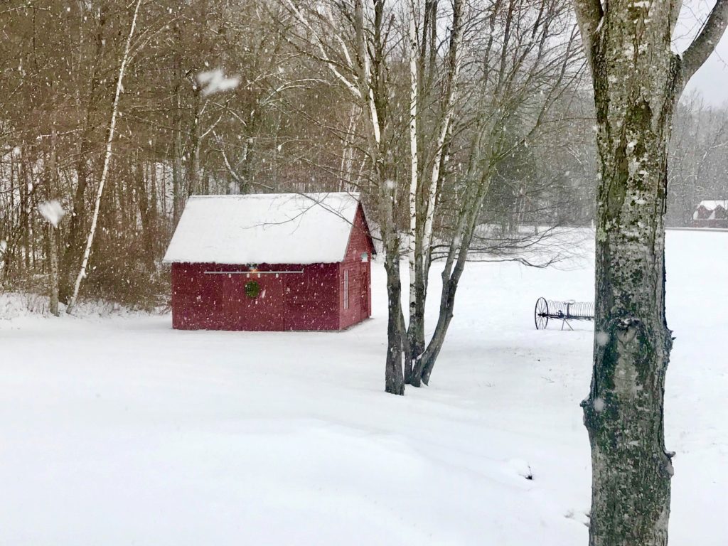 red barn in Vermont